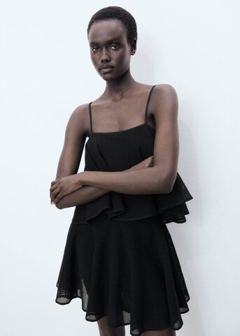 MANGO Kleid 'Capipota' in Schwarz: Vorderseite