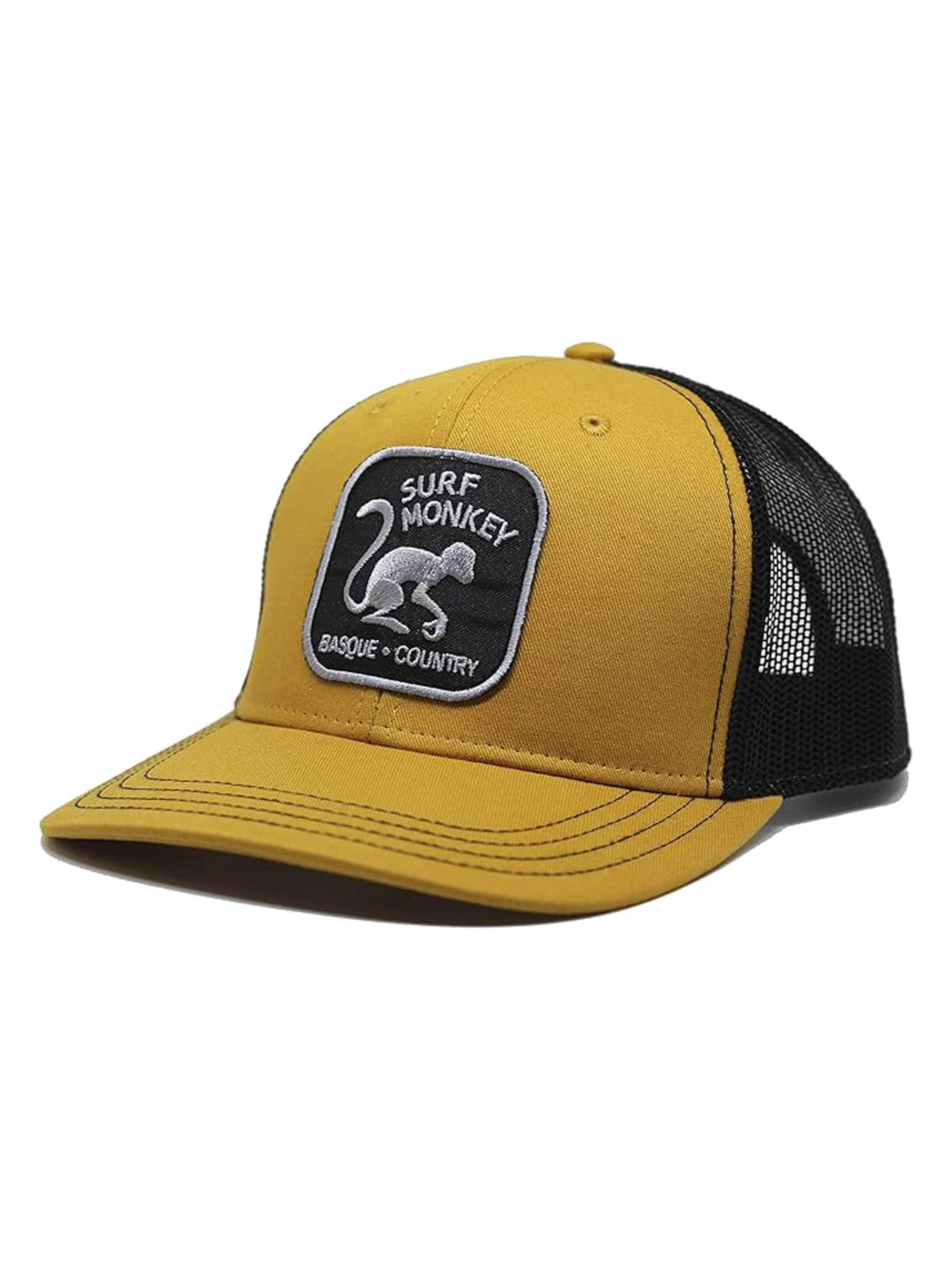 Surf Monkey - Gorra en amarillo: frente