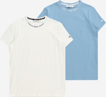 Calvin Klein Jeans T-Shirt 'Instarsia' in Blau: predná strana