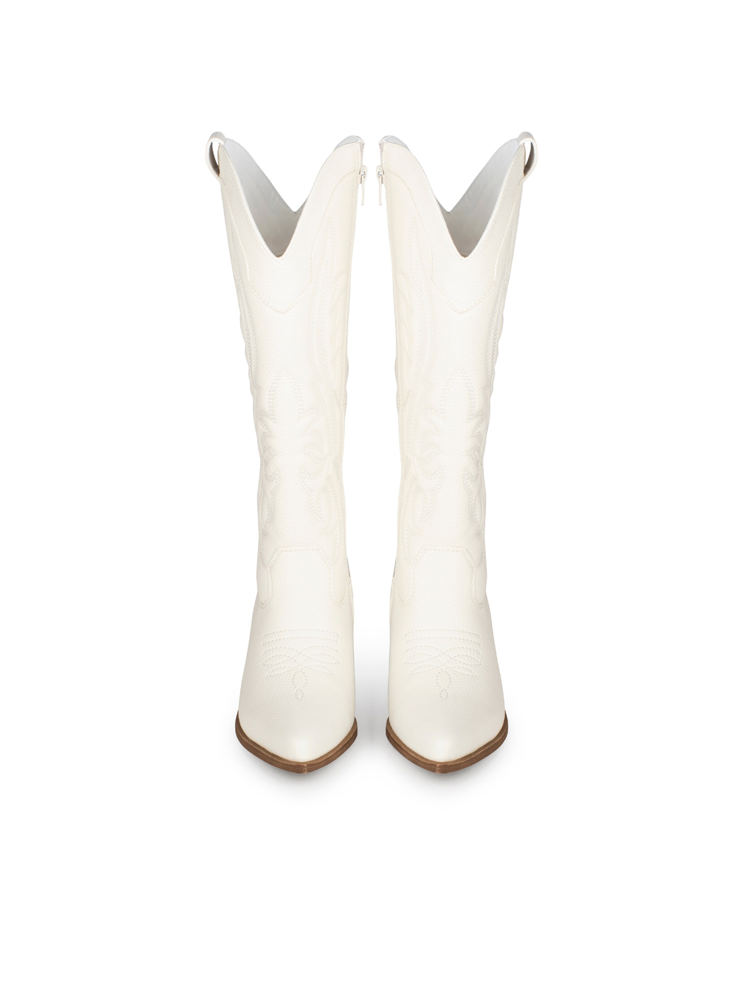 Bottes de cowboy 'Jill' POSH by Poelman en blanc