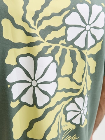 JACK & JONES Shirt 'Abstract' in Green