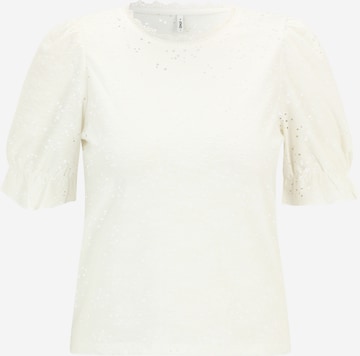 T-shirt 'SMILLA' Only Petite en blanc : devant