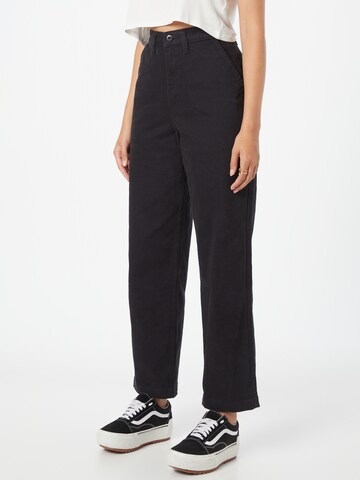 Loosefit Pantalon chino VANS en noir : devant