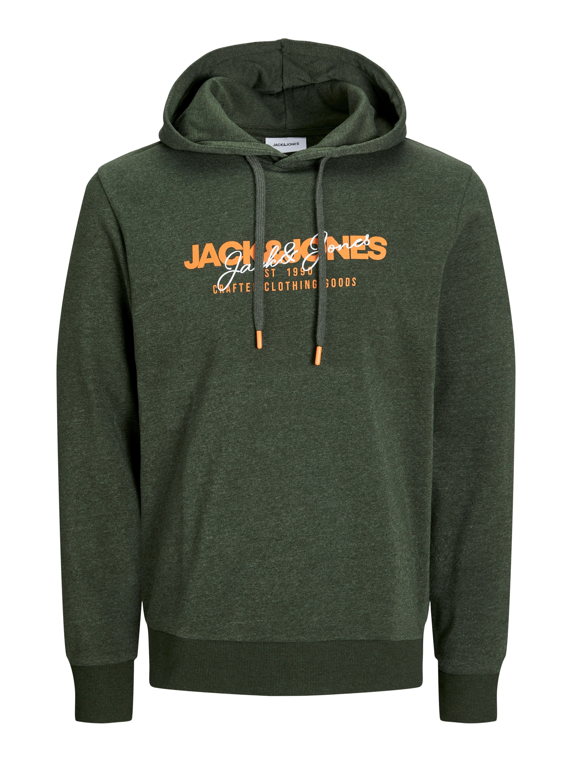 Felpa 'JJAlvis' di JACK & JONES in verde: frontale