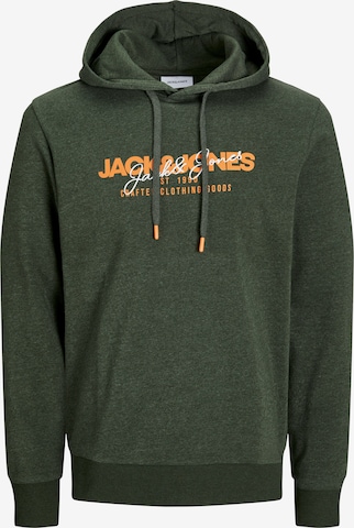 Felpa 'JJAlvis' di JACK & JONES in verde: frontale