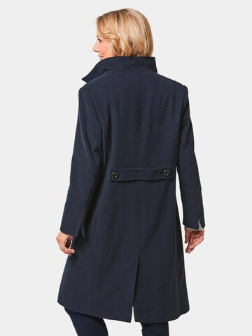 Goldner Übergangsmantel in Blau