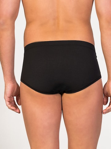 zd ZERO DEFECTS Panty 'Saturno Soya fly Front Brief' in Black