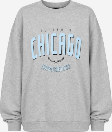 Worldclassca Oversizepullover 'Chicago' in Grau: Vorderseite