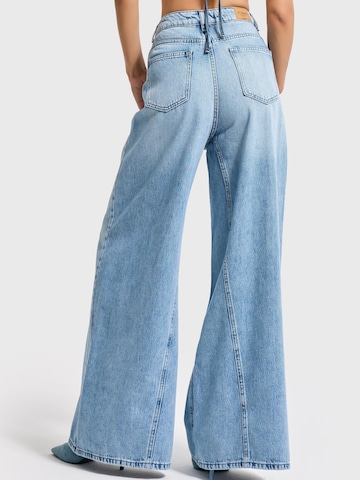 Wide Leg Jean 'PALAZZO MID RISE JEANS' IT'S BASIC en bleu