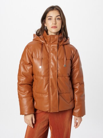 Veste d’hiver Warehouse en marron : devant