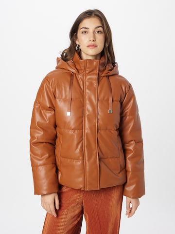 Veste d’hiver Warehouse en marron : devant