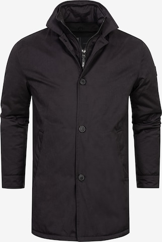 INDICODE JEANS Winter jacket ' Oklaho ' in Black: front