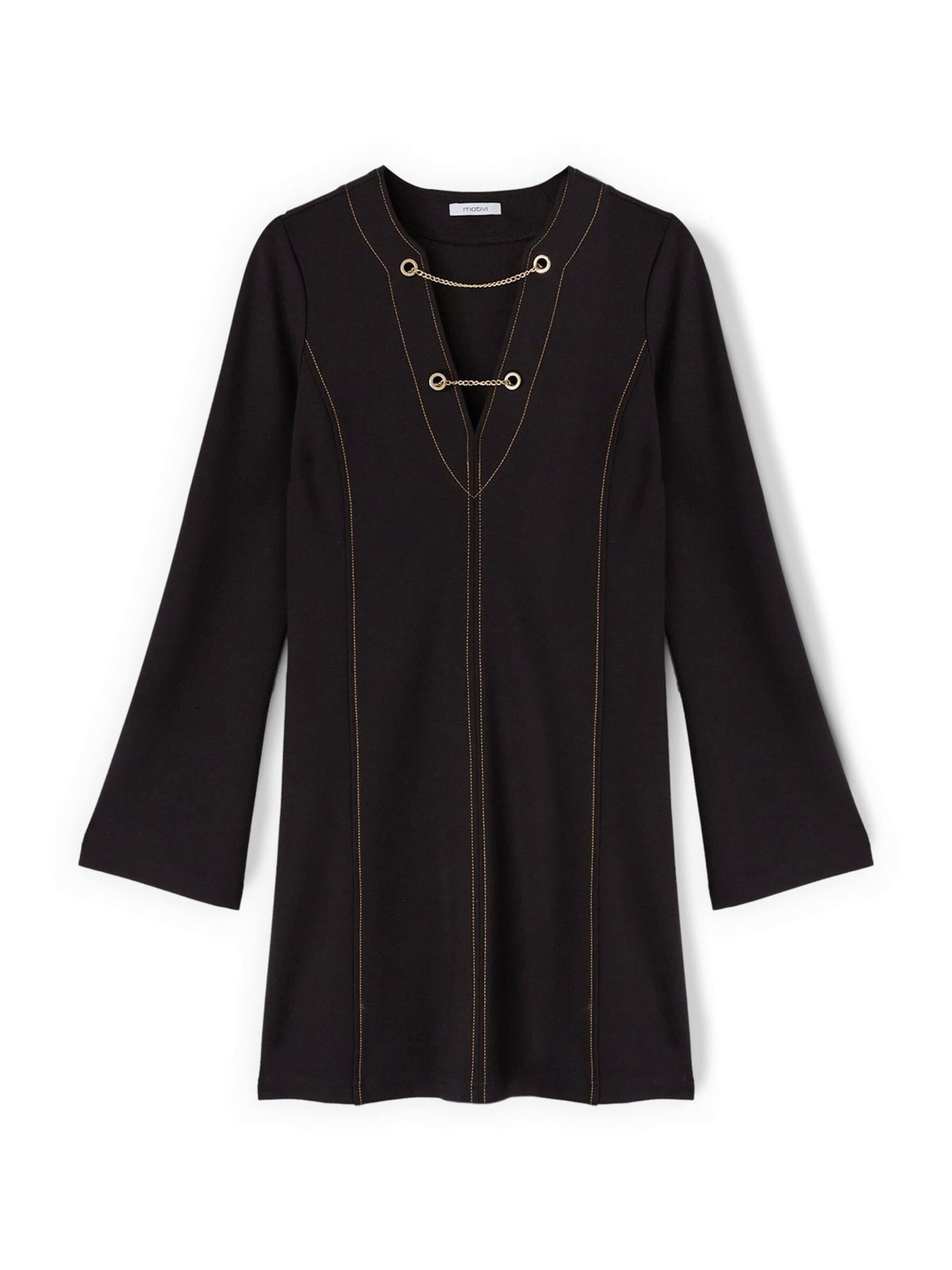 MOTIVI Dress in Black: front