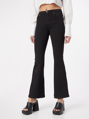 Dr. Denim Bootcut Jeans 'Macy' in Zwart: voorkant