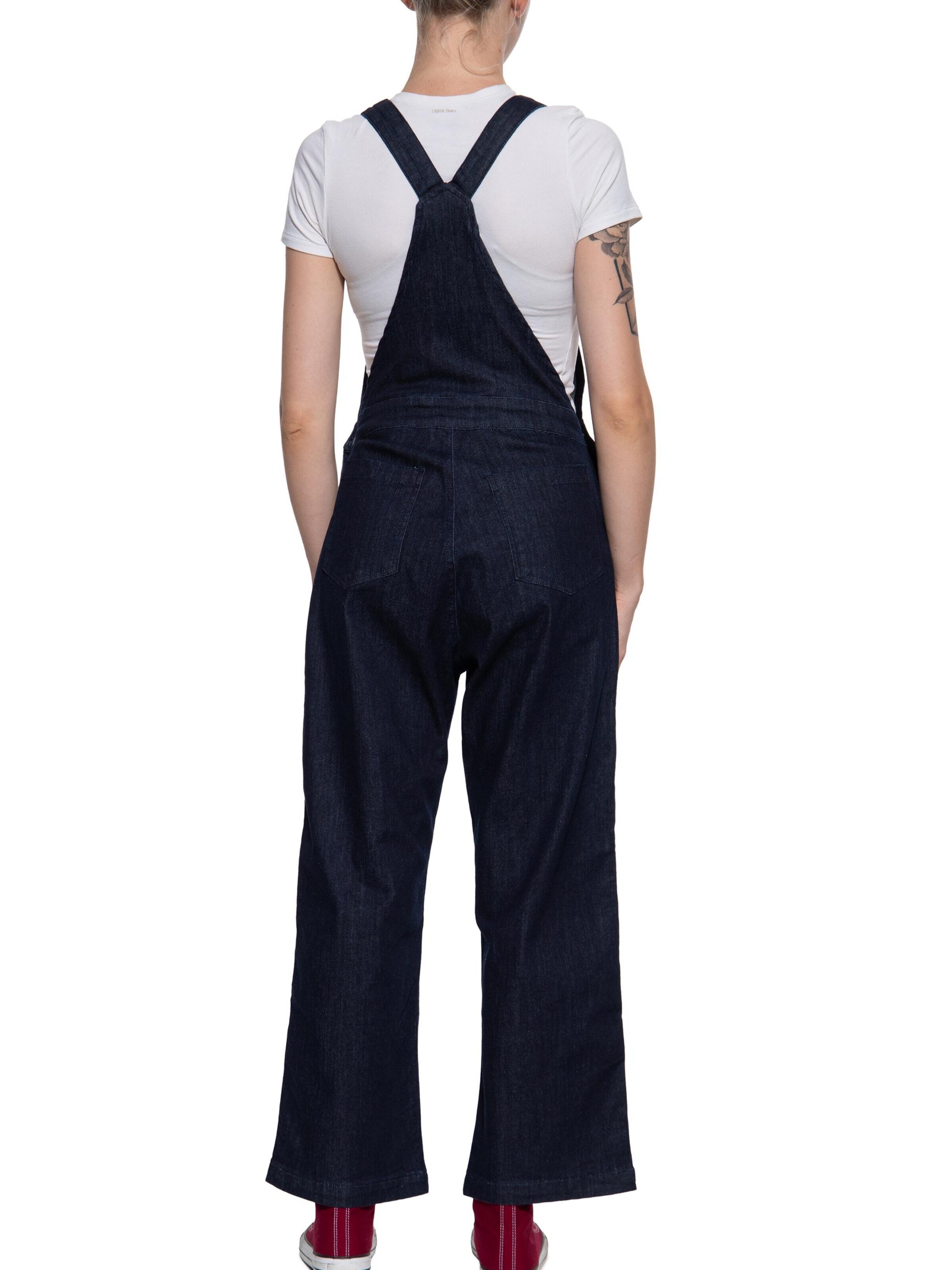 Queen Kerosin Slim fit Jean Overalls in Blue
