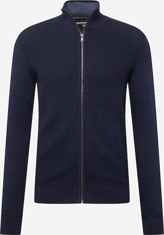 TOM TAILOR Knit Cardigan in Blue: front