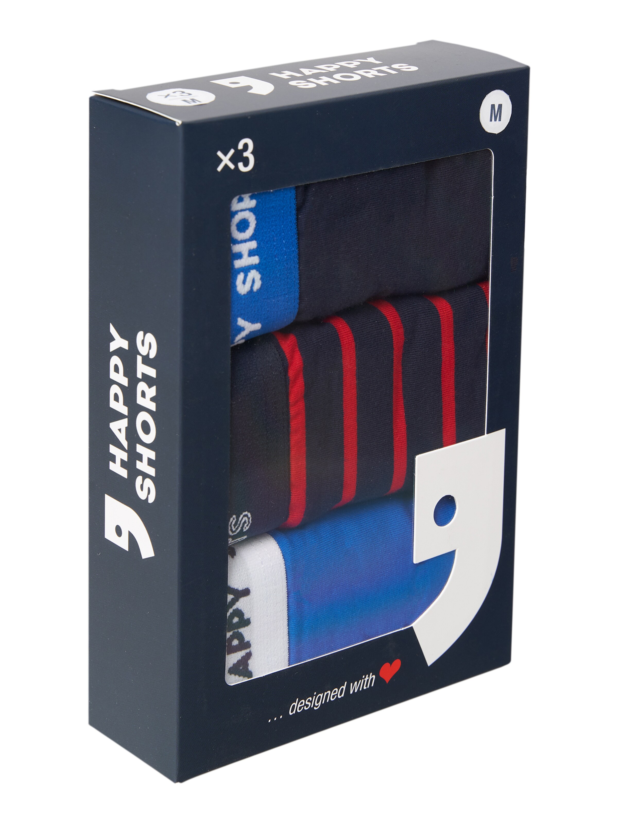 Boxers ' Motive ' Happy Shorts en bleu