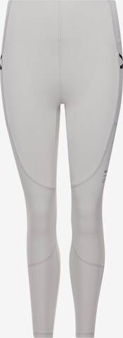 Skinny Pantalon de sport Superdry en gris : devant