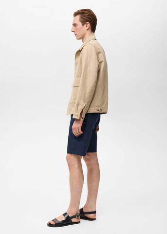 MANGO MAN Slimfit Shorts 'Gracia' in Blau