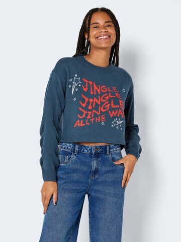 Pullover 'Jingle' di Noisy may in blu: frontale