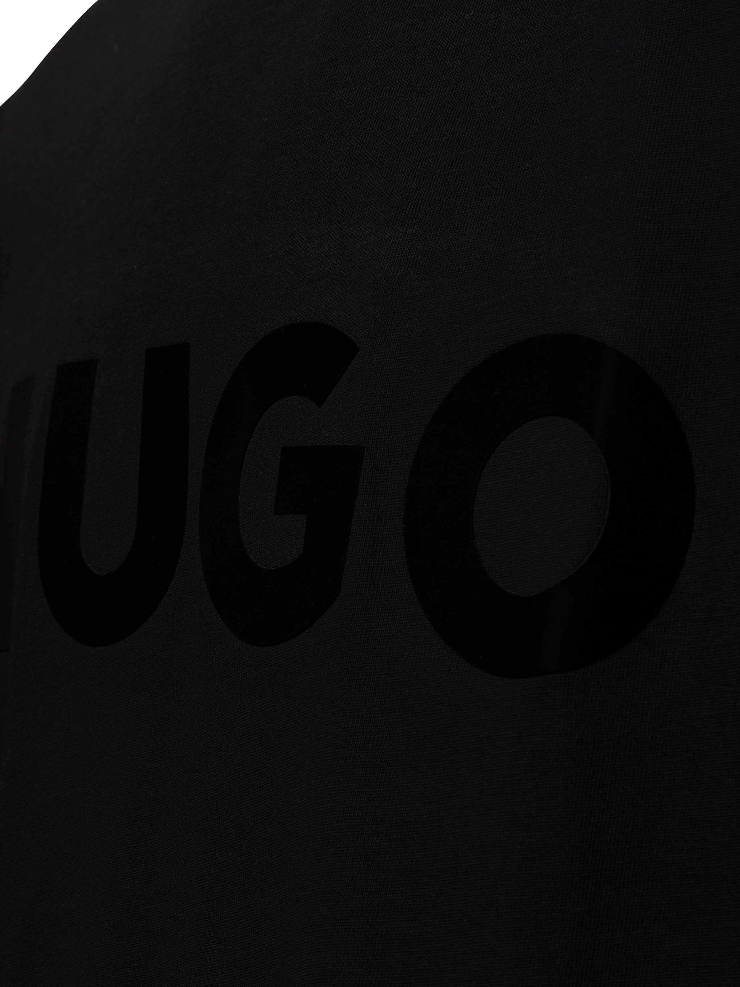HUGO T-shirt 'Dinkee' i svart