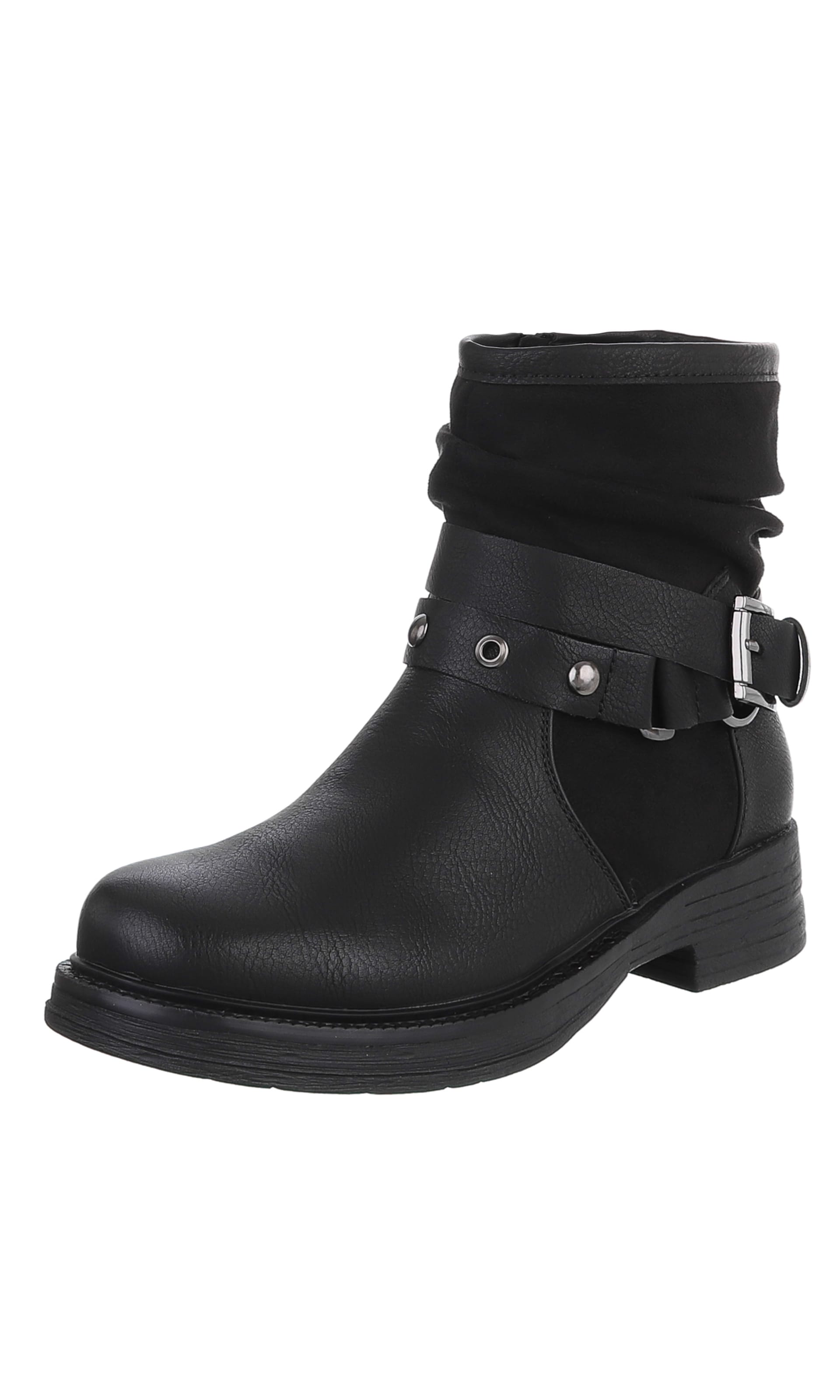 Ital-Design Stiefelette in schwarz, Produktansicht