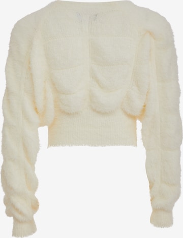 Poomi Knit Cardigan in White