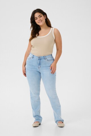 KAFFE CURVE Regular Jeans 'KCSina' in Blau