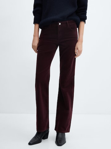 MANGO Flared Broek 'Fionap' in Rood: voorkant