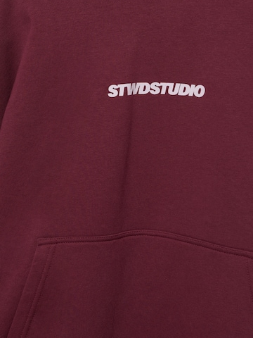 Felpa 'STWD' di Pull&Bear in rosso