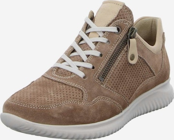 Hartjes Athletic Lace-Up Shoes in Beige: front