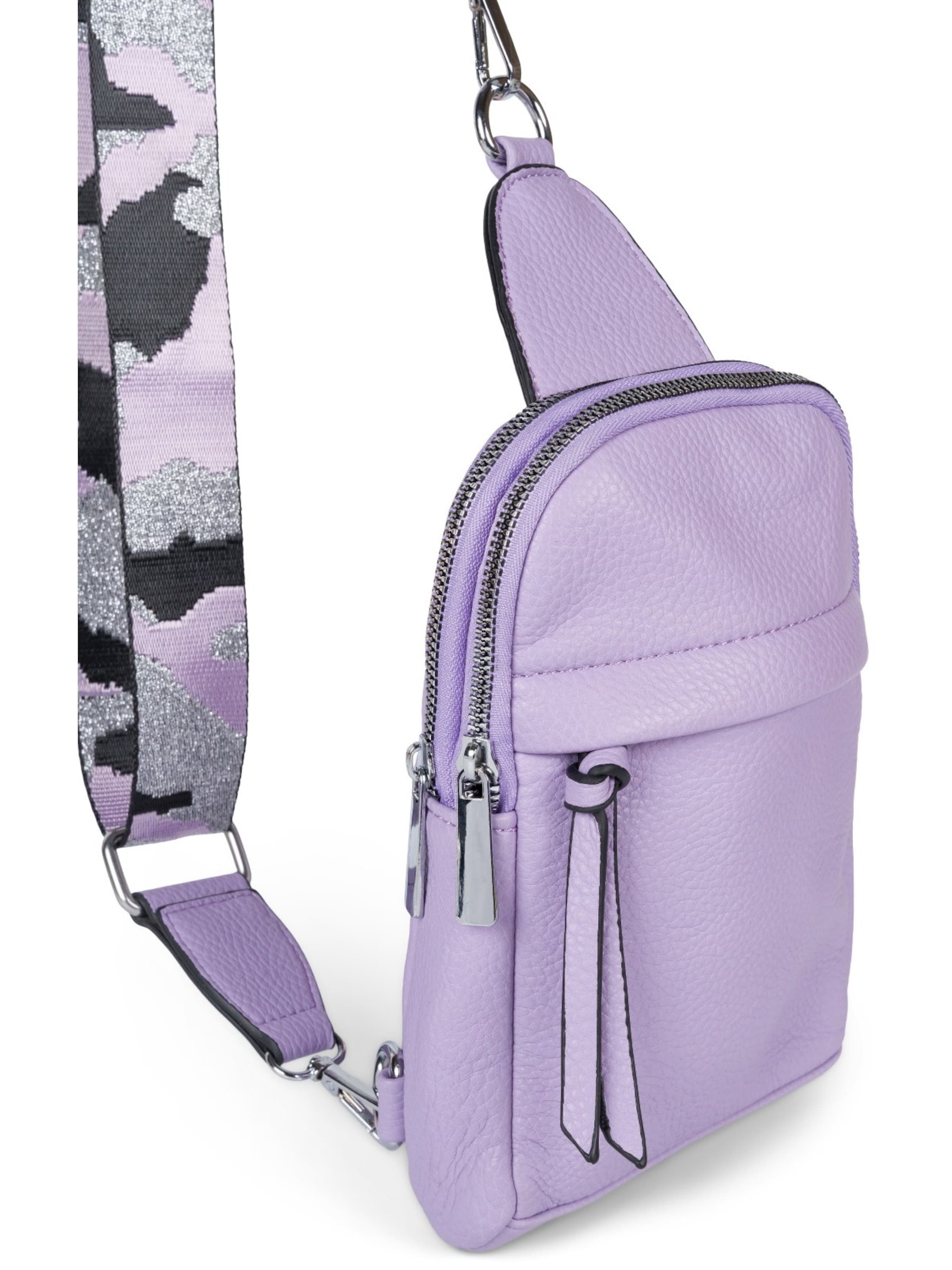 styleBREAKER Umhängetasche 'One Shoulder Rucksack Uni'‌ in Lila