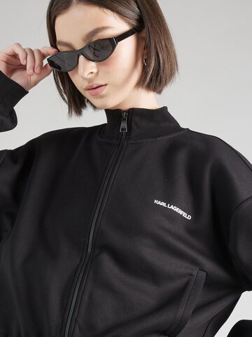 Karl Lagerfeld - Sudadera con cremallera en negro