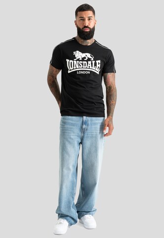Lonsdale London Koszulka 'Ruislip' w kolorze czarny