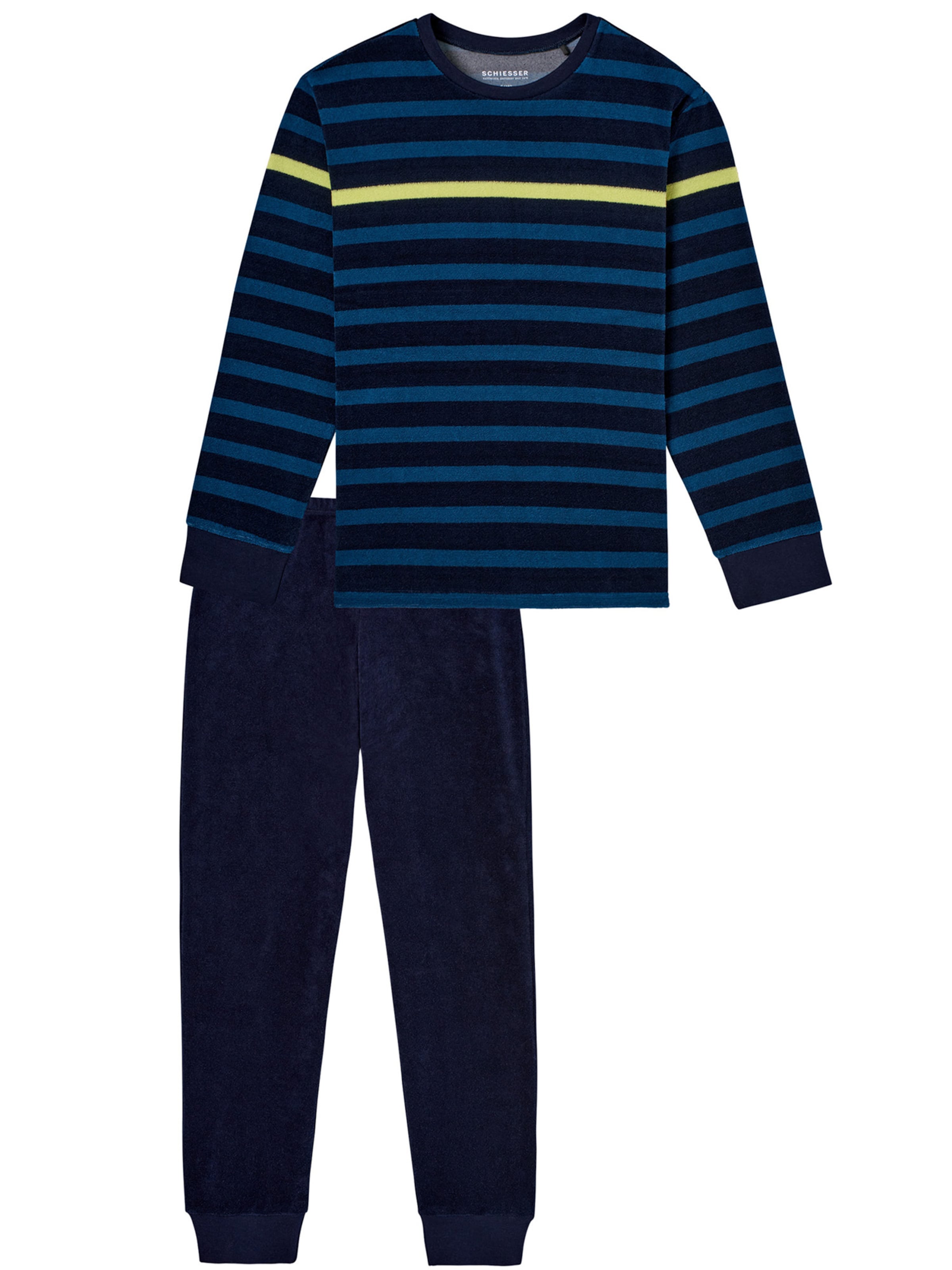 SCHIESSER - Pijama ' Nightwear ' en azul: frente