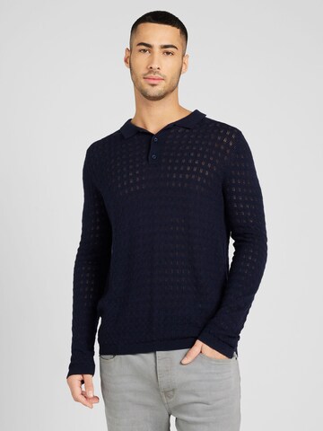 TOPMAN Trui in Blauw: voorkant