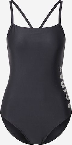 Maillot de bain sport 'Thin Straps Branded' ADIDAS SPORTSWEAR en noir : devant