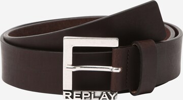 REPLAY - Cinturón 'BUFFALO' en marrón: frente