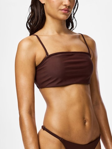 Bandeau Hauts de bikini 'PCBaomi' PIECES en marron