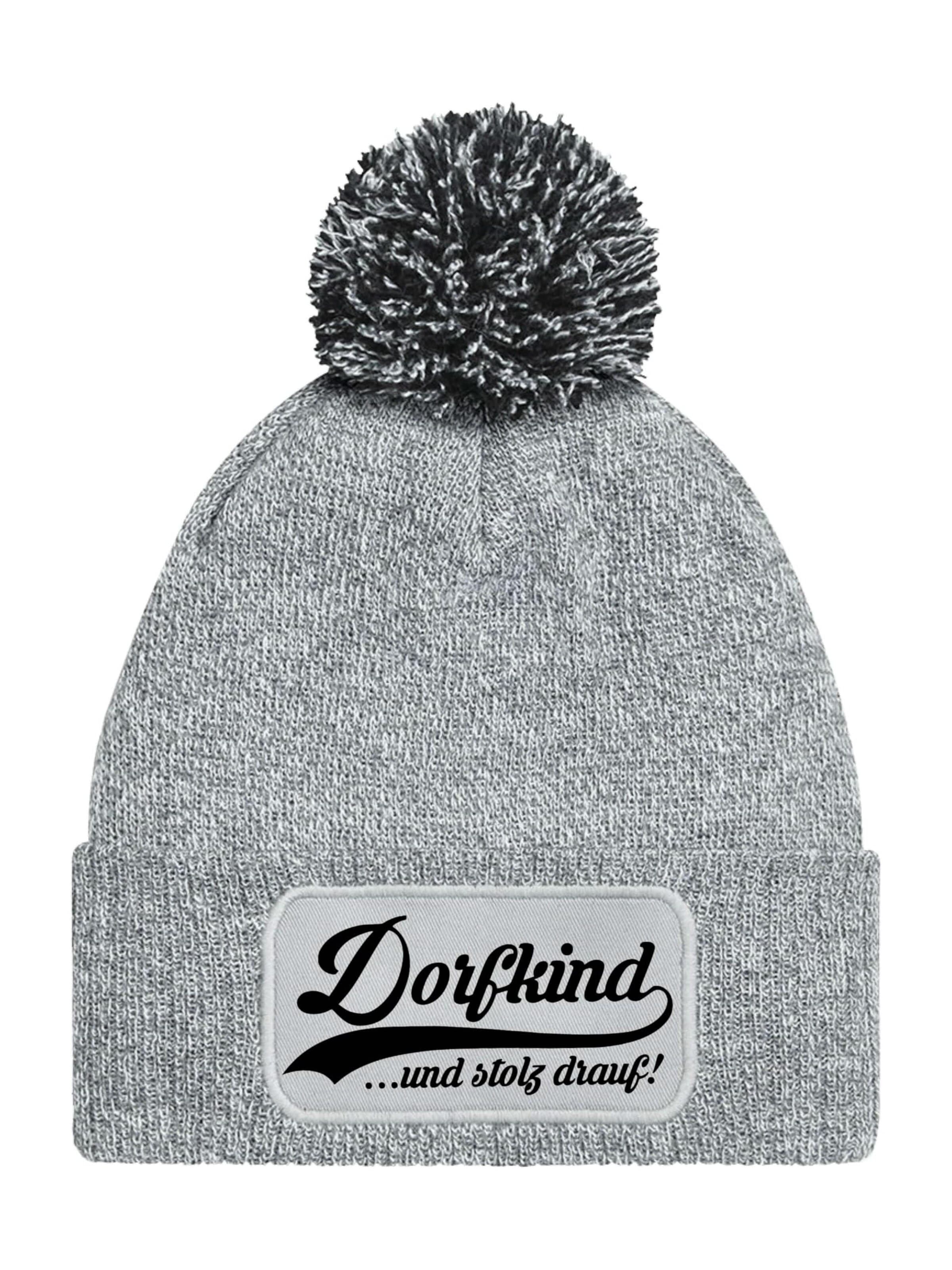 Youth Designz Mütze 'Dorfkind'‌‌‌‌‌ in Grau: Vorderseite