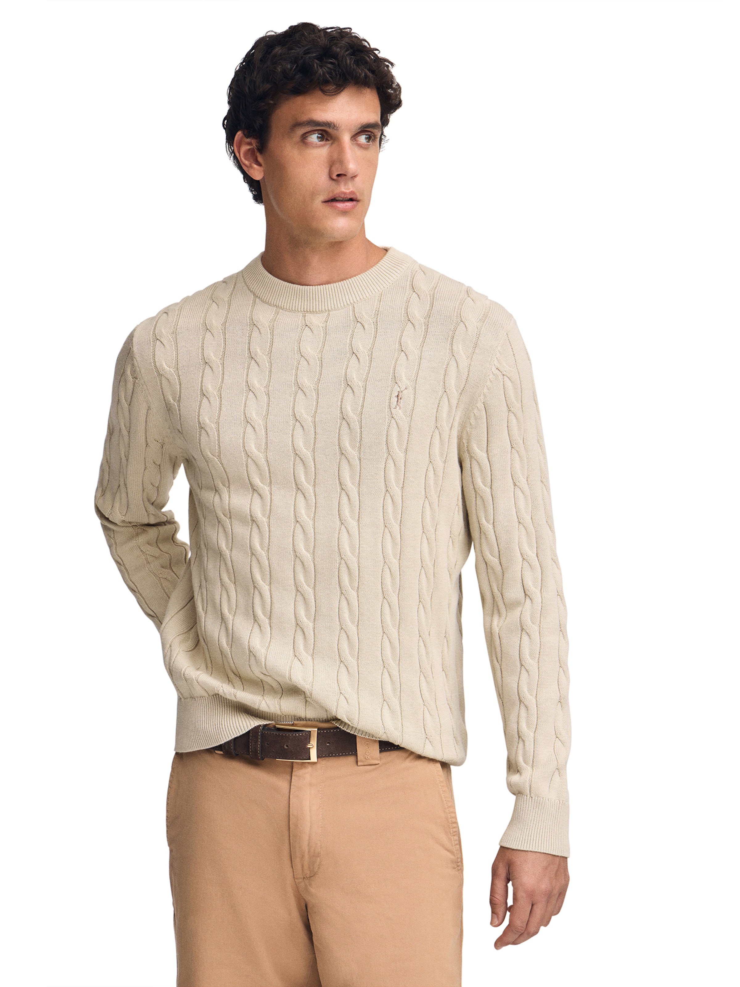Polo Club Pullover in Beige: Vorderseite