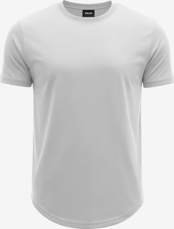 SIXLAB Shirt 'Round T-Shirt' in White: front
