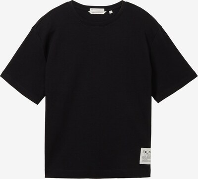 TOM TAILOR DENIM T-Shirt in schwarz / offwhite, Produktansicht