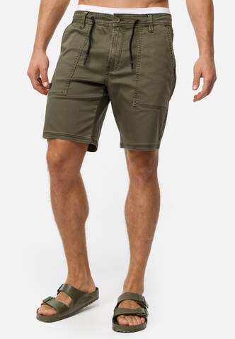 Regular Pantalon 'Diago' INDICODE JEANS en vert