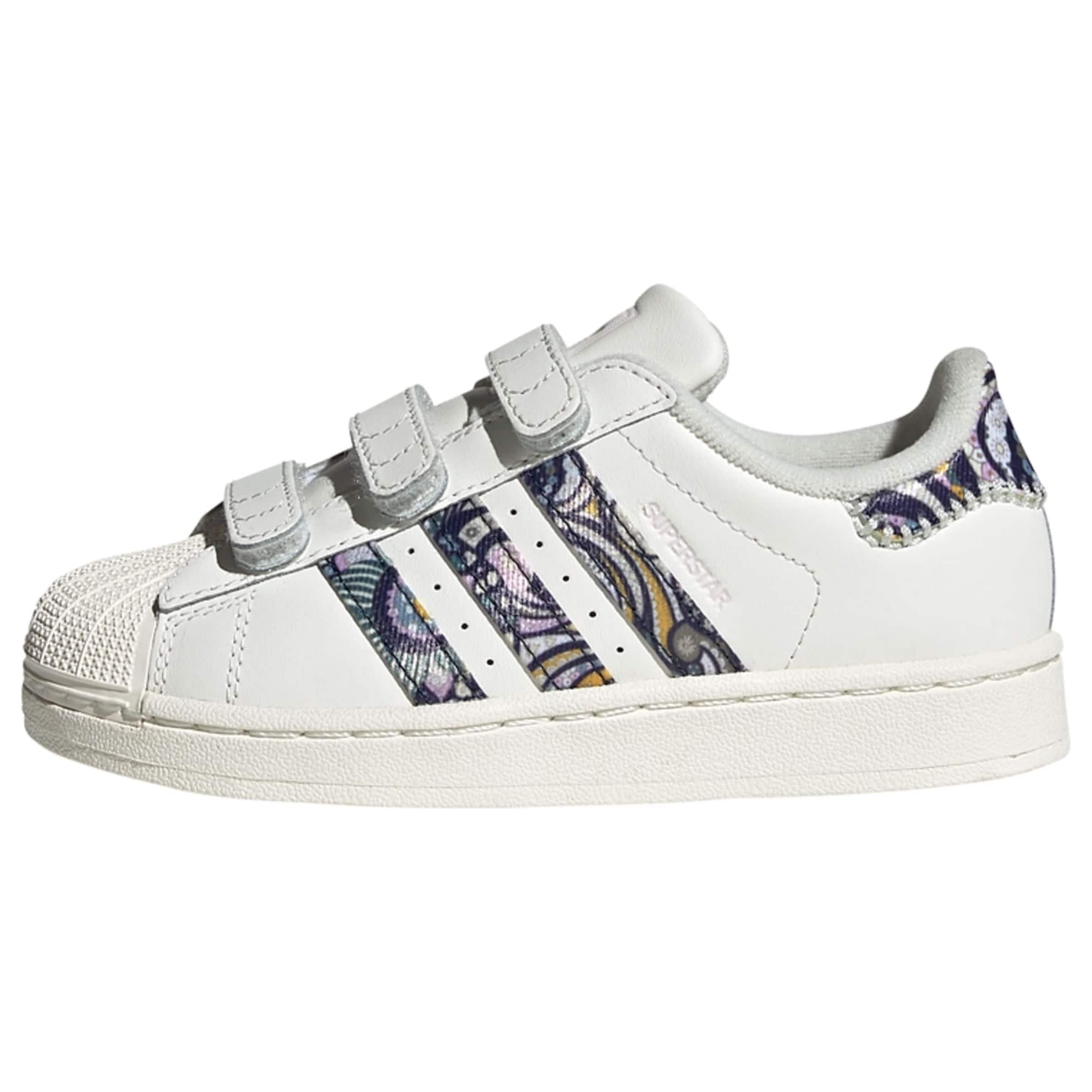 Baskets 'Liberty London Superstar II' ADIDAS ORIGINALS en blanc : devant