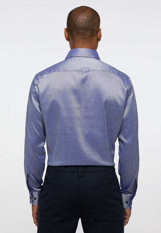 ETERNA Slim fit Button Up Shirt in Blue