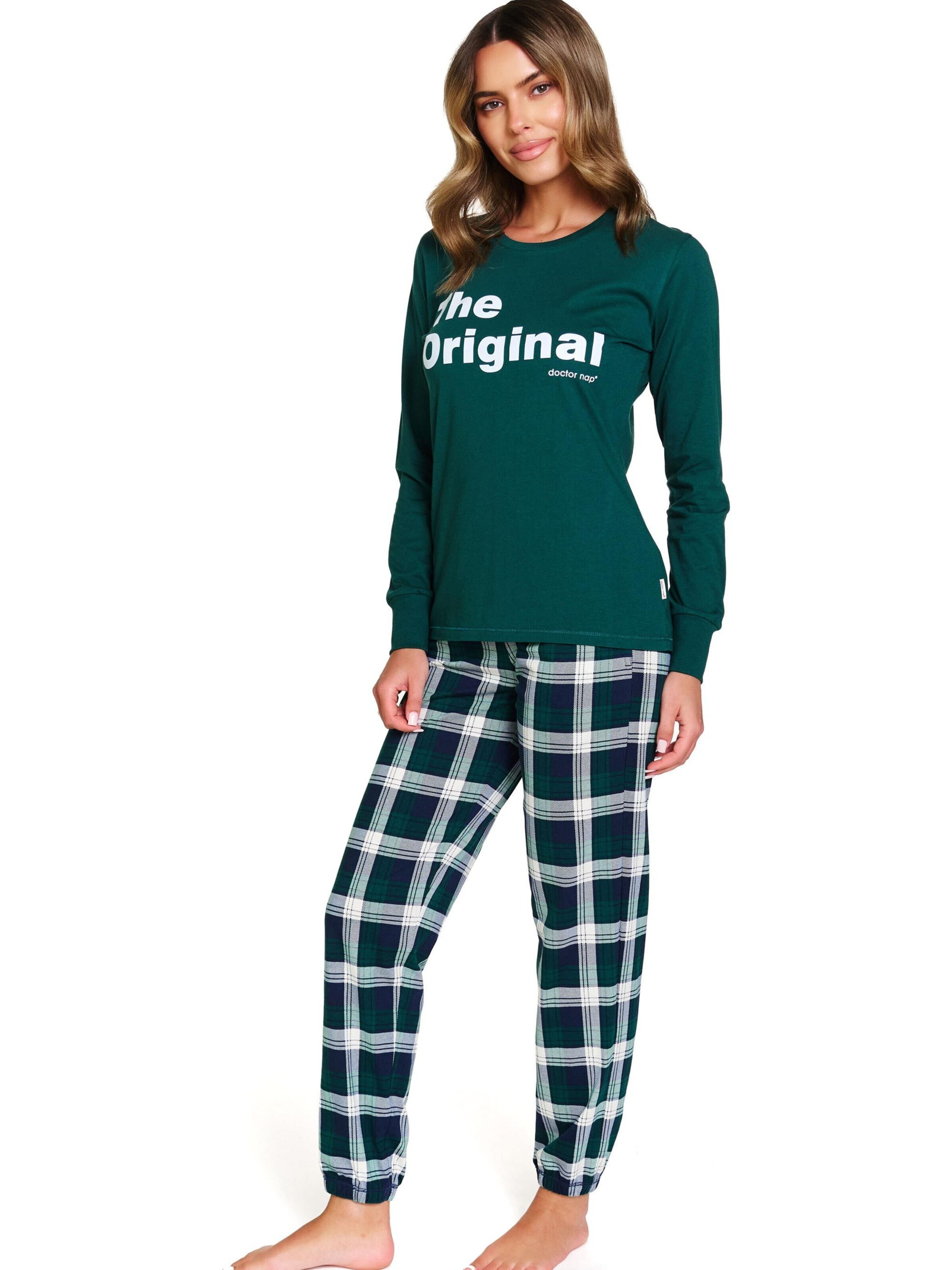 Doctor nap Piżama 'Doctor Nap Damen Pyjama' w kolorze zielony