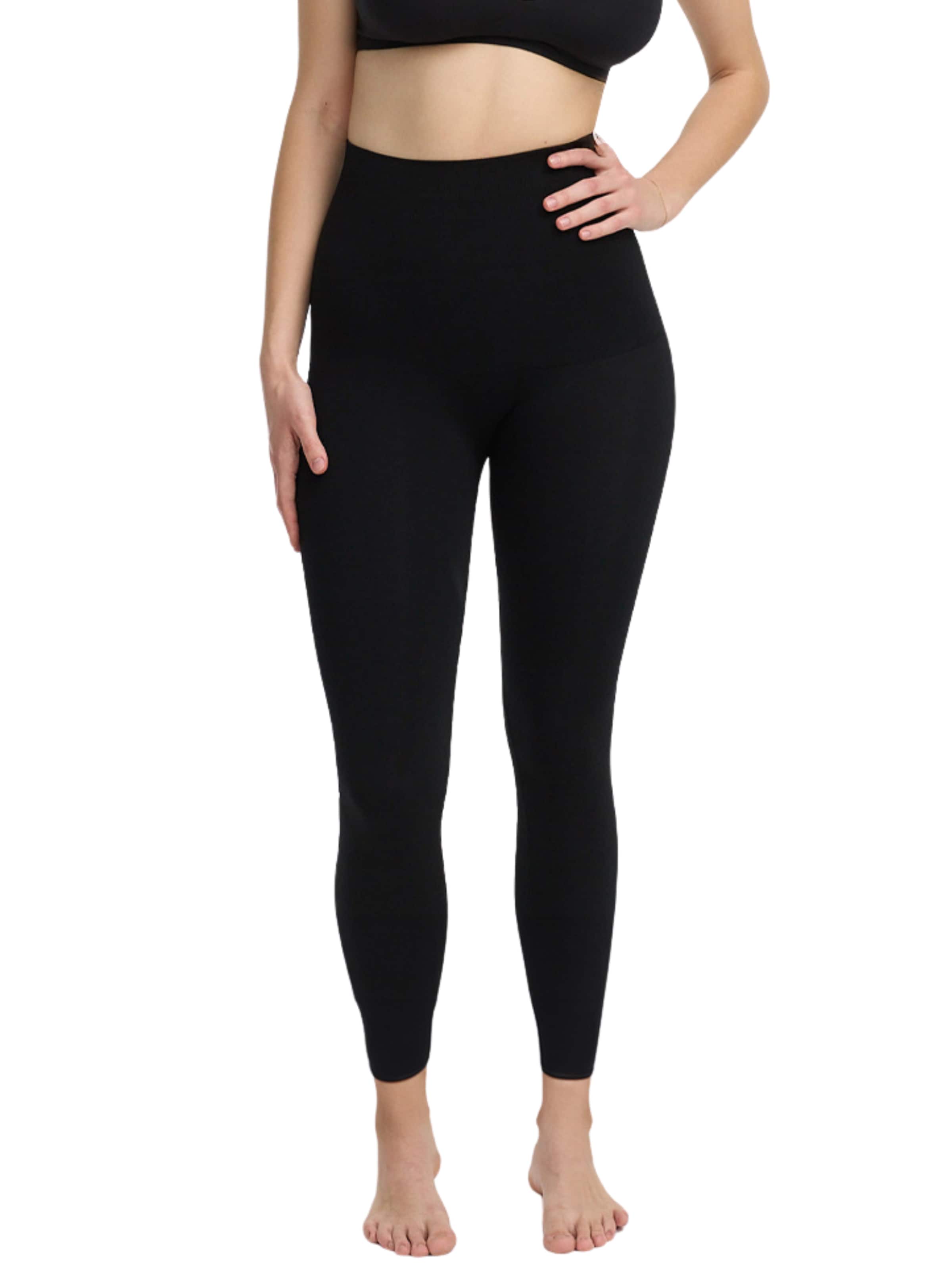 cfab (formerly creamy fabrics) Shaping Pants 'Seamless Shaping Leggings' in Black: front
