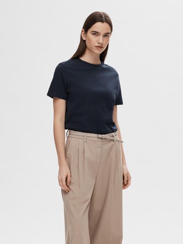 SELECTED FEMME T-Shirt 'SLFMy Essential' in Blau: Vorderseite