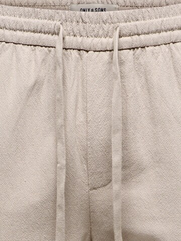 Only & Sons regular Bukser 'ONSSINUS' i beige